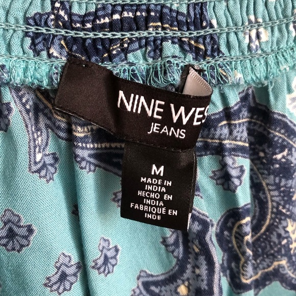 2xHP🎉Nine West 🦋 Paisley Blouse - Picture 8 of 15